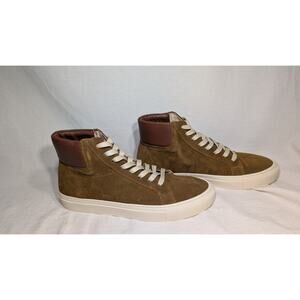 Matt Bernson Womens Suede Leather Freethrow High top Lace Up Sneakers 8.5‎ Brown
